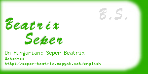 beatrix seper business card